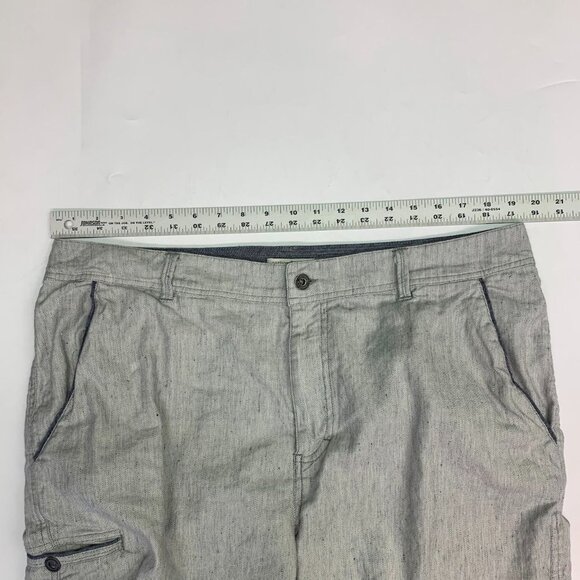Carbon‎ 2 Cobalt Men's Panache Cotton Linen Blend Flat Front Chino Shorts SZ 38 - Picture 10 of 13